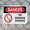 Signmission No Smoking Propane Danger Sign, Plastic, 10in W x 7in L, 2PK OS-2PACK-DS-P-710-L-1489 - alternate 7